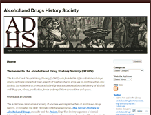 Tablet Screenshot of alcoholanddrugshistorysociety.org